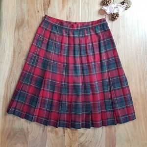 🌏 Braemar Petites • Jeremy Scott • Vintage Pleated Plaid Kilt • Sz 10
